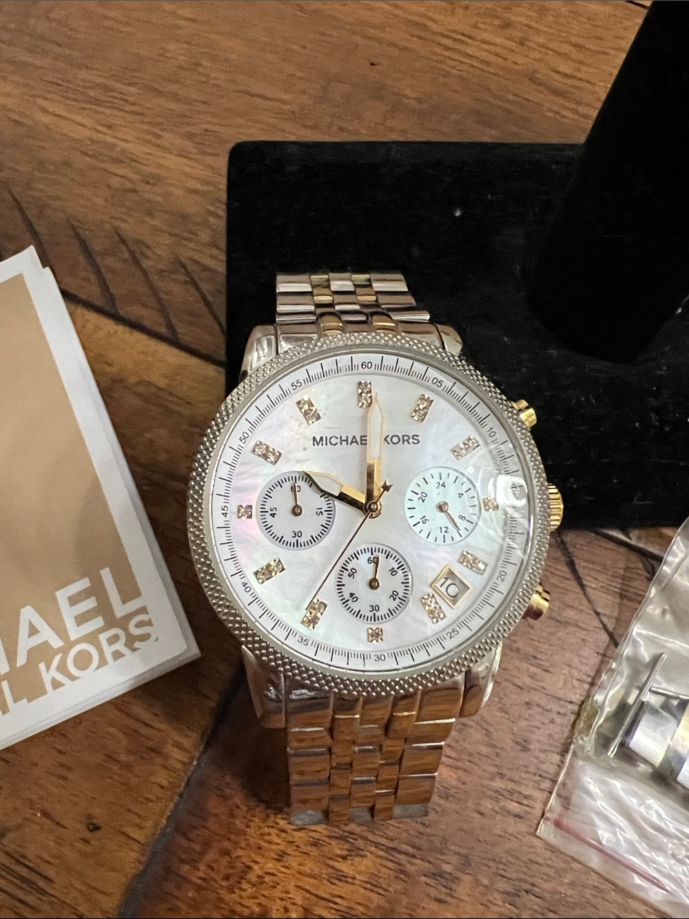 Michael Kors Ritz Two-Tone Chronograph Watch (MK5057) Womens